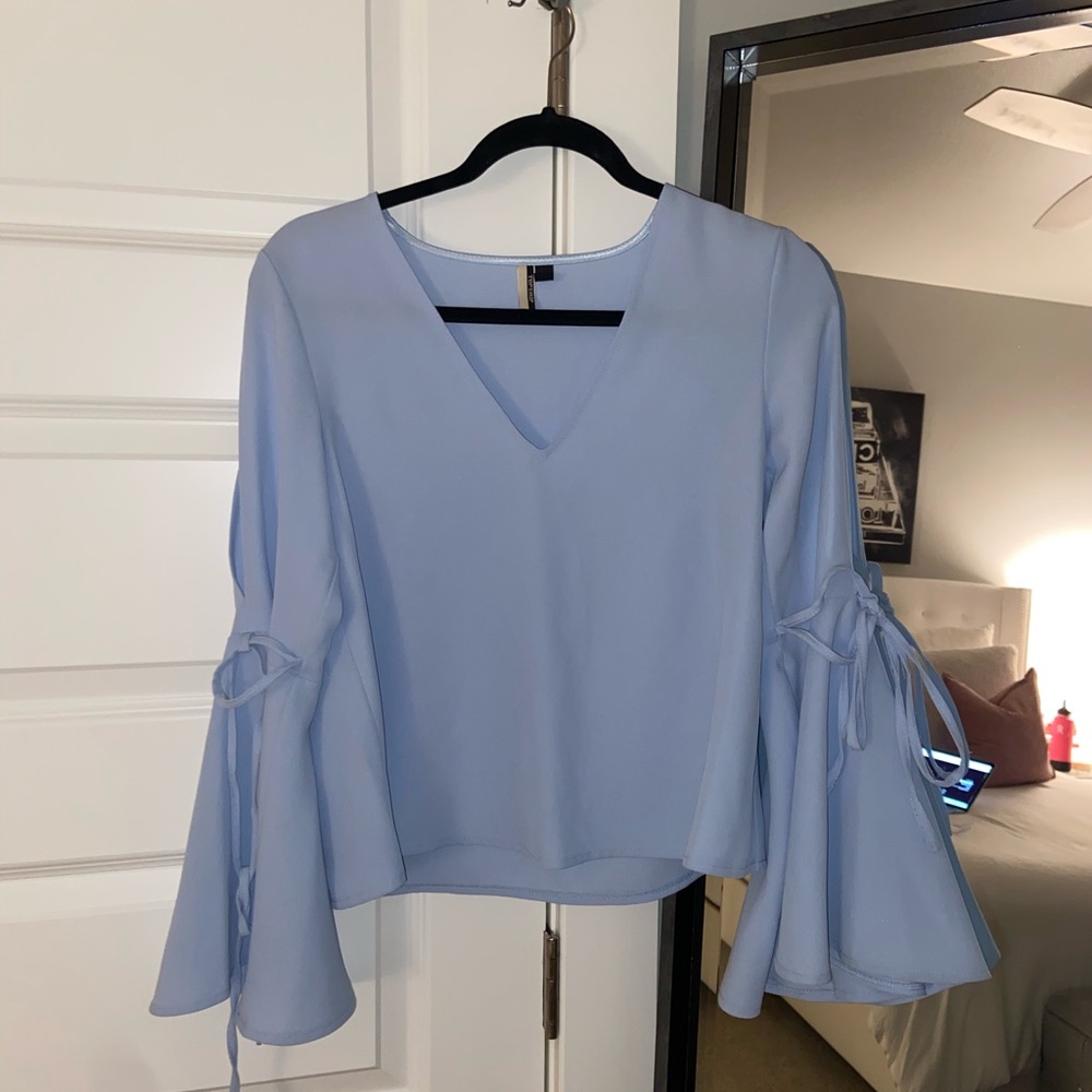 Topshop open sleeve top